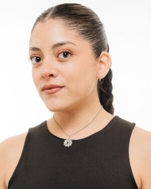 Collar cadena de acero quirúrgico inoxidable con dije estrella sol de fundicion importada